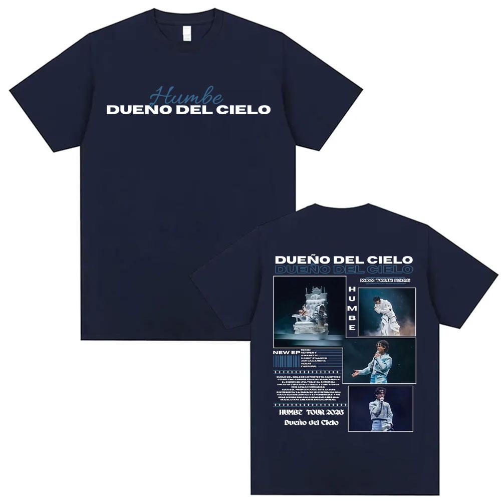 Humbe Dueno Del Cielo Tour 2026 Cover T Shirts Men Women Summer Hip Hop Punk Style T Shirt High Quality Cotton Casual Tshirts
