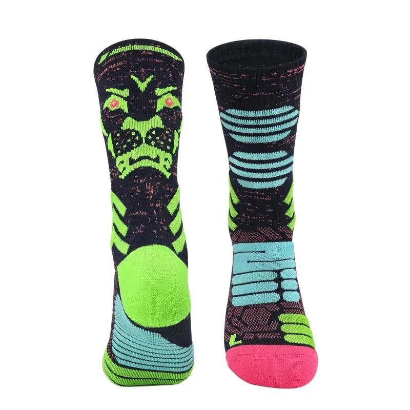 Professional Damping Sport Short Socks Compression Bright Color Towel Bottom Running Football Cycling Outdoor Basketball Socks