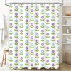 Bath Shower Curtain Printed Flowers Waterproof Washable Fabric Bathroom Decorative Tassel Hanging Shower Panels Set Home Decorat