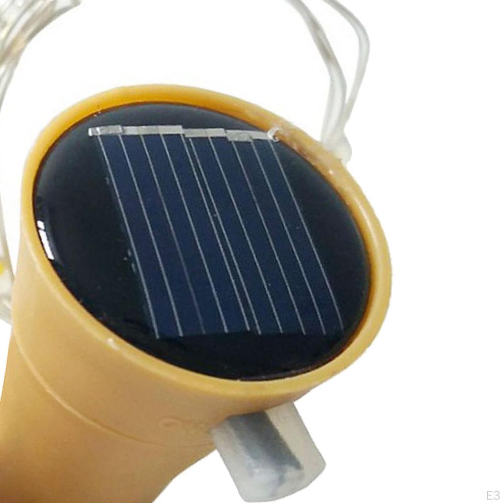 , Mini No Bottles, 2 M, Wedding, Waterproof, Solar Powered, 20 LEDs, Weeding, Halloween,