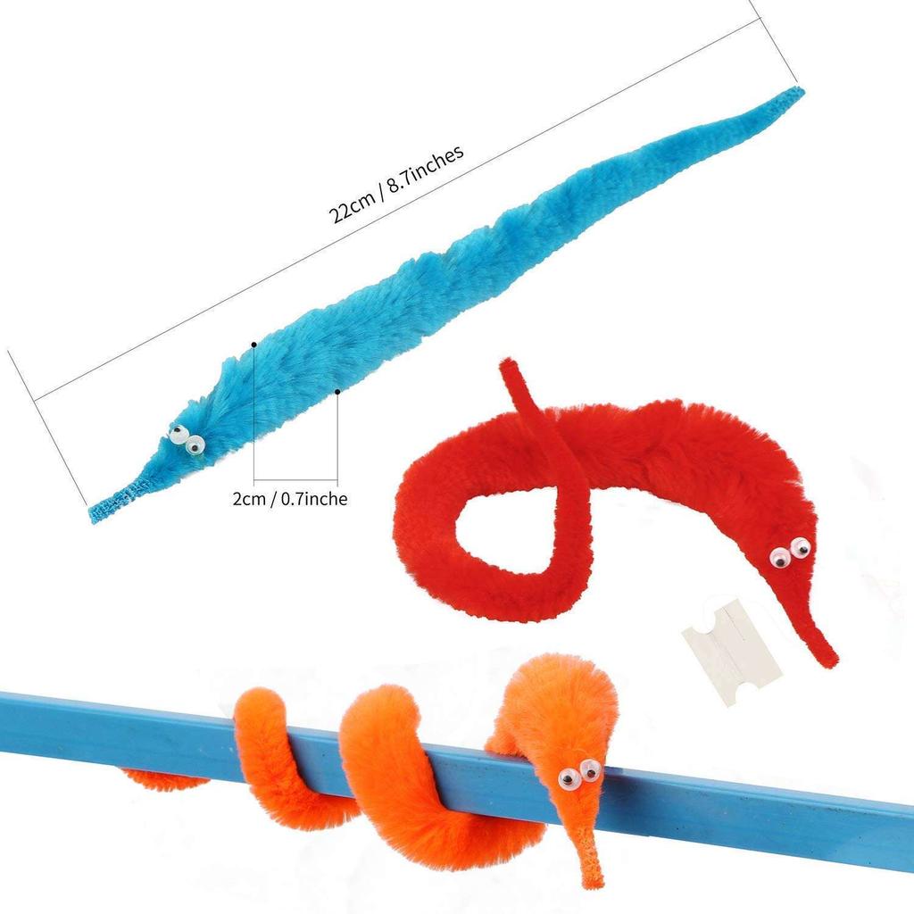 Humorous Worm Magic Props Playthings designed for Children Children Beginners Wiggly Twisty Worm featuring Invisible String Celebration Games Favors