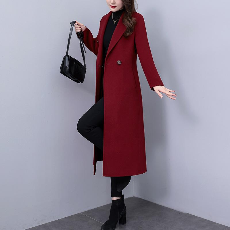 

Новое зимнее женское пальто в корейском стиле с длинными рукавами, тонкое и толстое 2XL