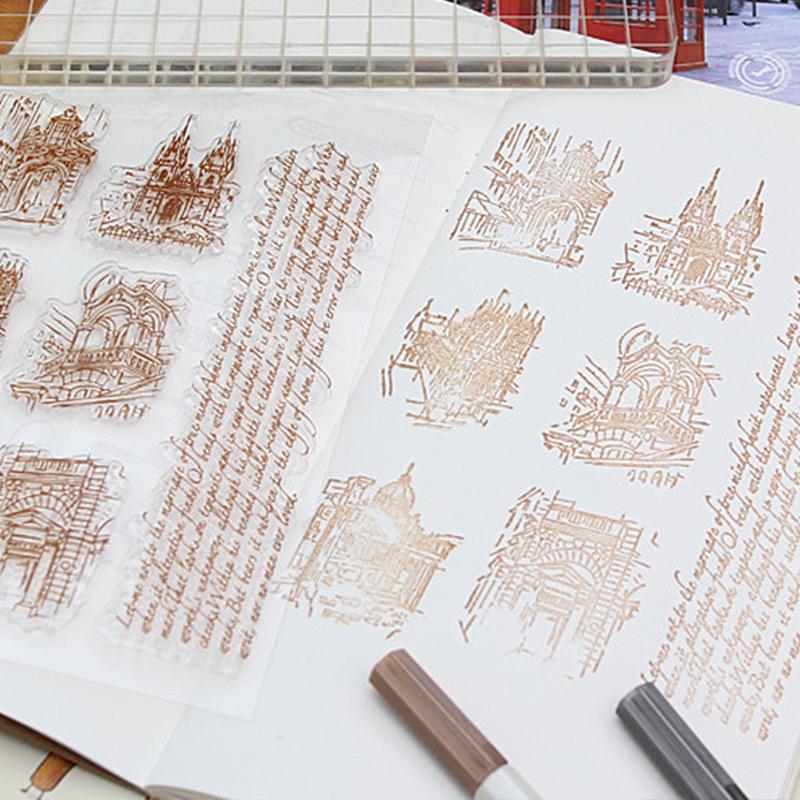 Building Transparent Clear Silicone Stamp For DIY Scrapbooking Photo Album Decor