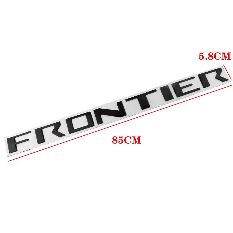 3d Emblem Tailgate Frontier Letters Rear Trunk Badge Sticker Decals Cover Trim For   Car Exterior Accessories
