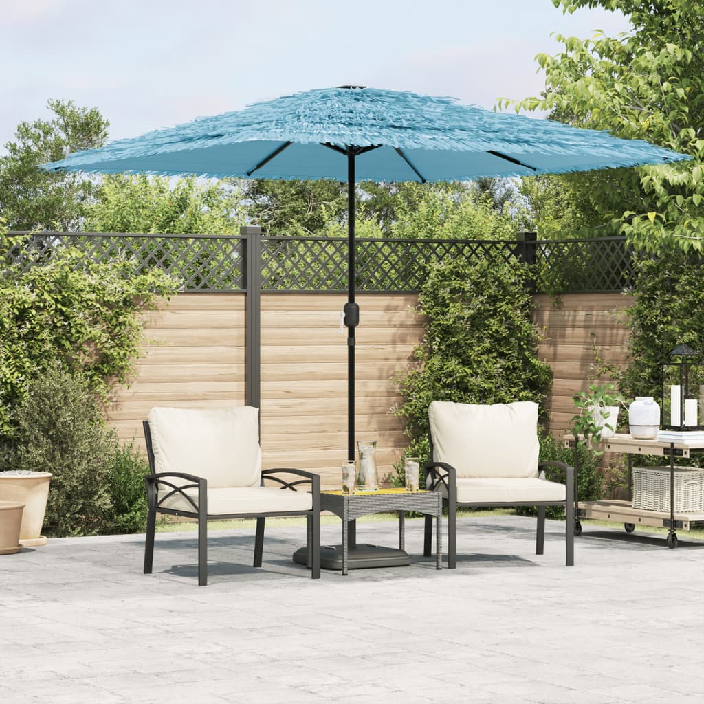 Blue Sun Umbrella with Steel Pole 248 X 248 X 248 Cm