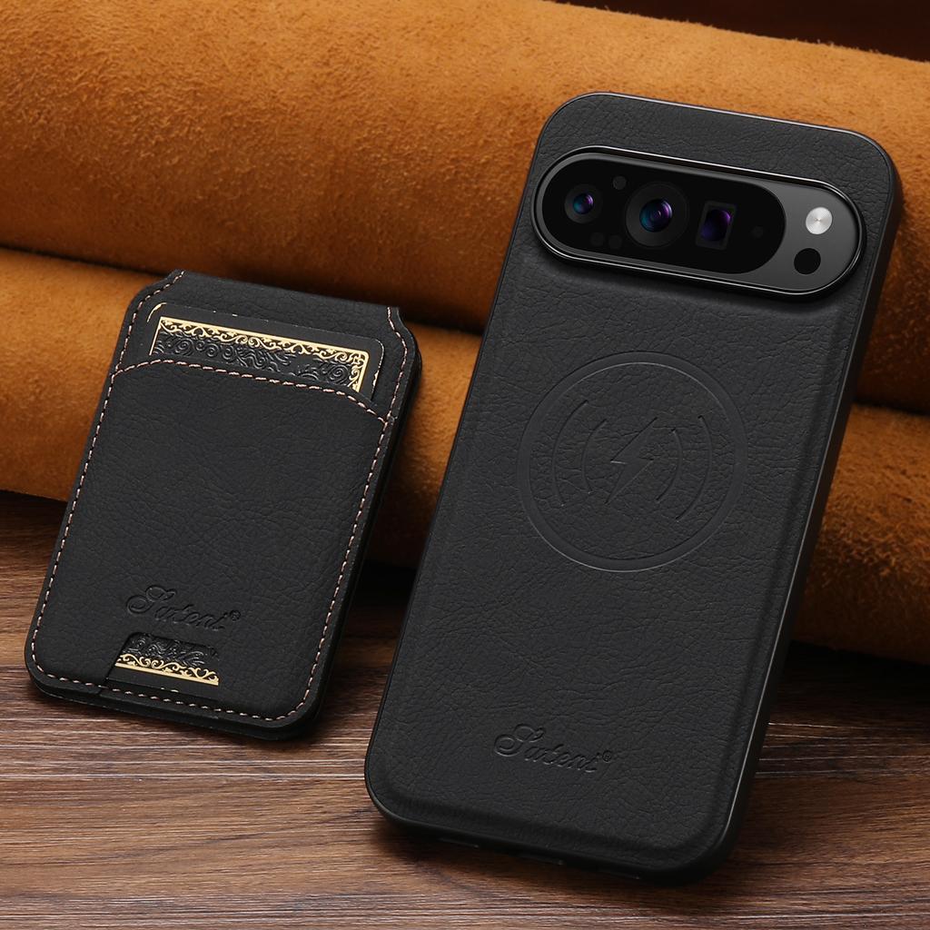 SUTENI H16 For Google Pixel 10 Pro XL Case Compatible with MagSafe Kickstand Phone Cover Detachable Card Holder