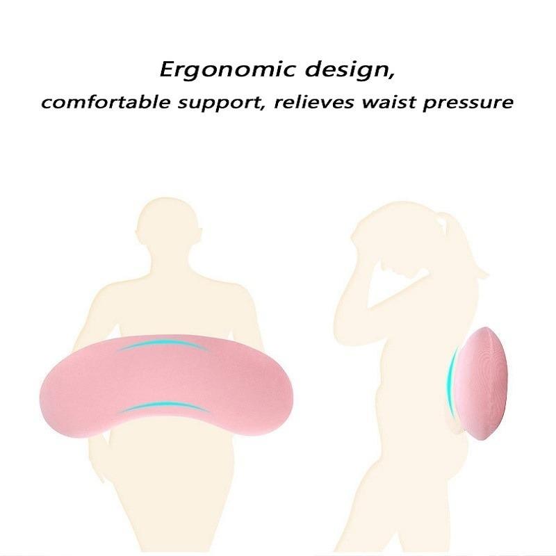 Lumbar Pillow  Memory Foam Sleeping for Maternity Waist Pregnant Woman Rescent Shape Sleeping Lumbar Cushion Waist Pad Pillow