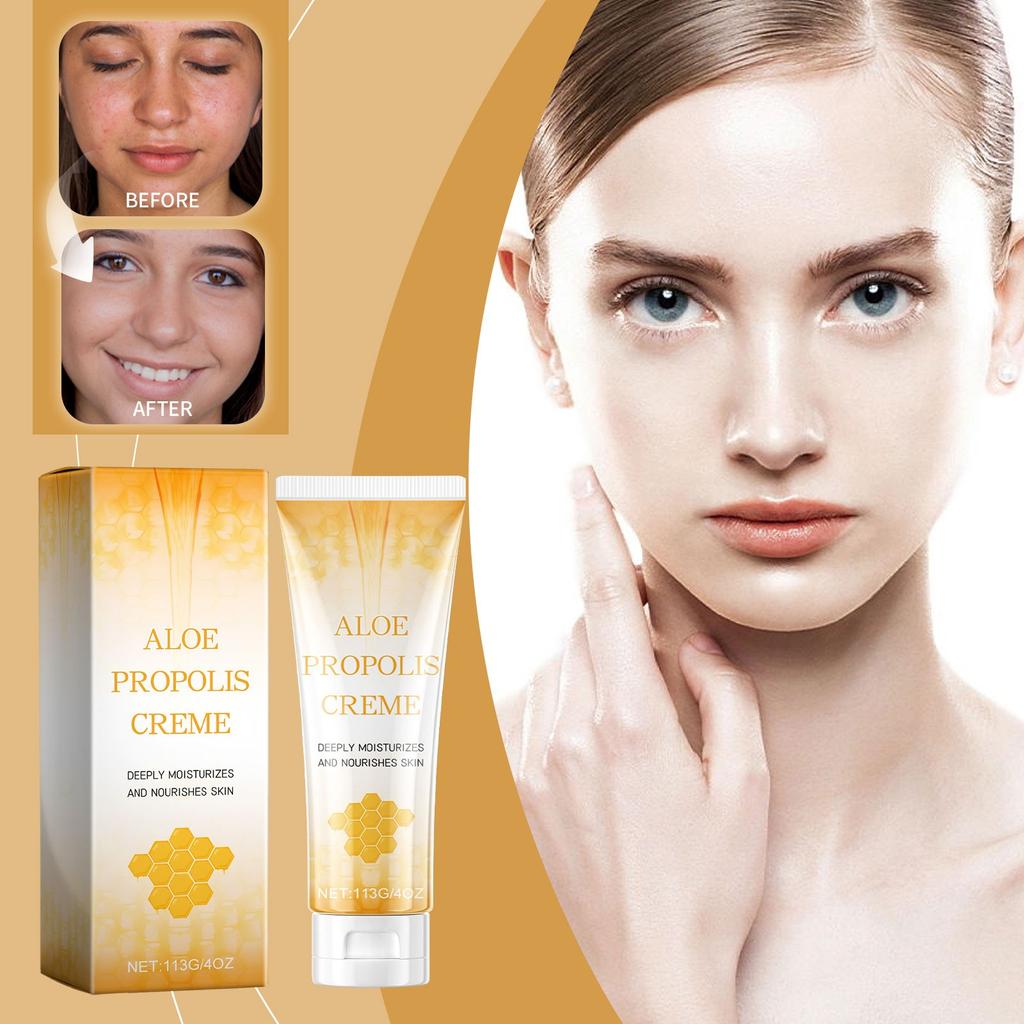 Aloe Propolis Moisturizing Cream Hydrating Honey Nourishing Hydrating Skin Rejuvenating Brightening Facial Skin Care Cream