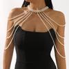 Round Bead Body Chain Jewelry Handmade Jewelry Shoulder Body Chain  Fashion Events