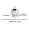 Wiederaufladbarer Camping-Deckenventilator mit Licht Tragbarer Camping-Ventilator mit Fernbedienung 3 Windgeschwindigkeiten für Sommer Haushalt Outdoor