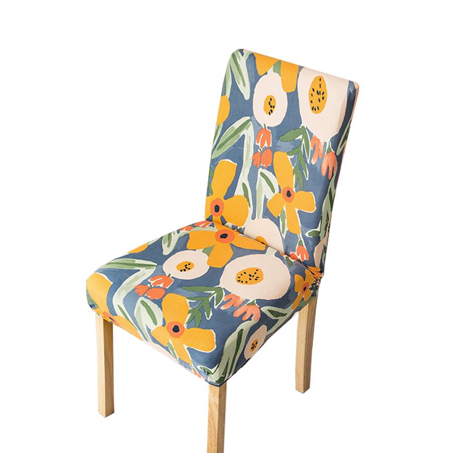 Universal Printed Stretch Chair Cover - All-Season Full-Backrest Protection