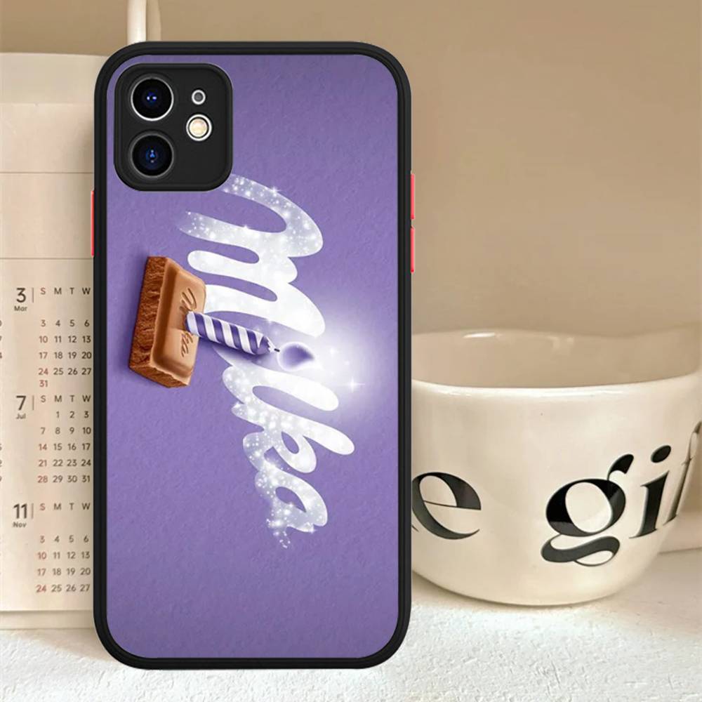 

Шоколад M-MilkaS КоробкаS Для IPhone 16 15 14 Plus 13 12 11 Pro Max X XS MAX Полупрозрачный Матовый Ударопрочный Чехол iphone 15 plus