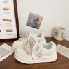 Big Eyes Cake Board Shoes 4.0 Thick Soled Height Increasing Shoe for Women's Outdoor Leisure Shoes Breathable Mesh White Shoes