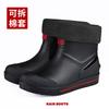 Fashion Snow Warm Thick Rain Boots, Kitchen Waterproof and Anti Slip Rain Shoes, Men's Fashionable and Wear-resistant Water Shoes
