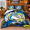 Printed 3Pcs Bedding Set Atalanta FC Pattern Bed Sheet Pillowcase For Bedroom Decor