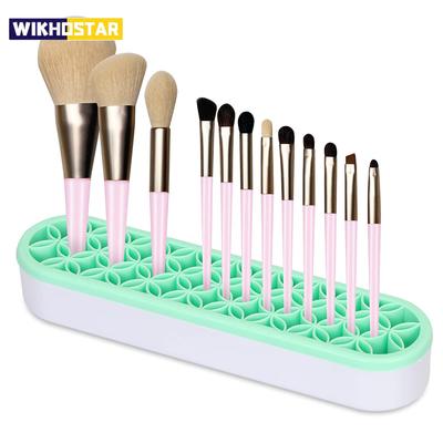 Silicon Nail Brush Makeup Brush Display Stand Rack Storage Case Brush Drying Shelf Brush Holder Make UP Holder Organizer