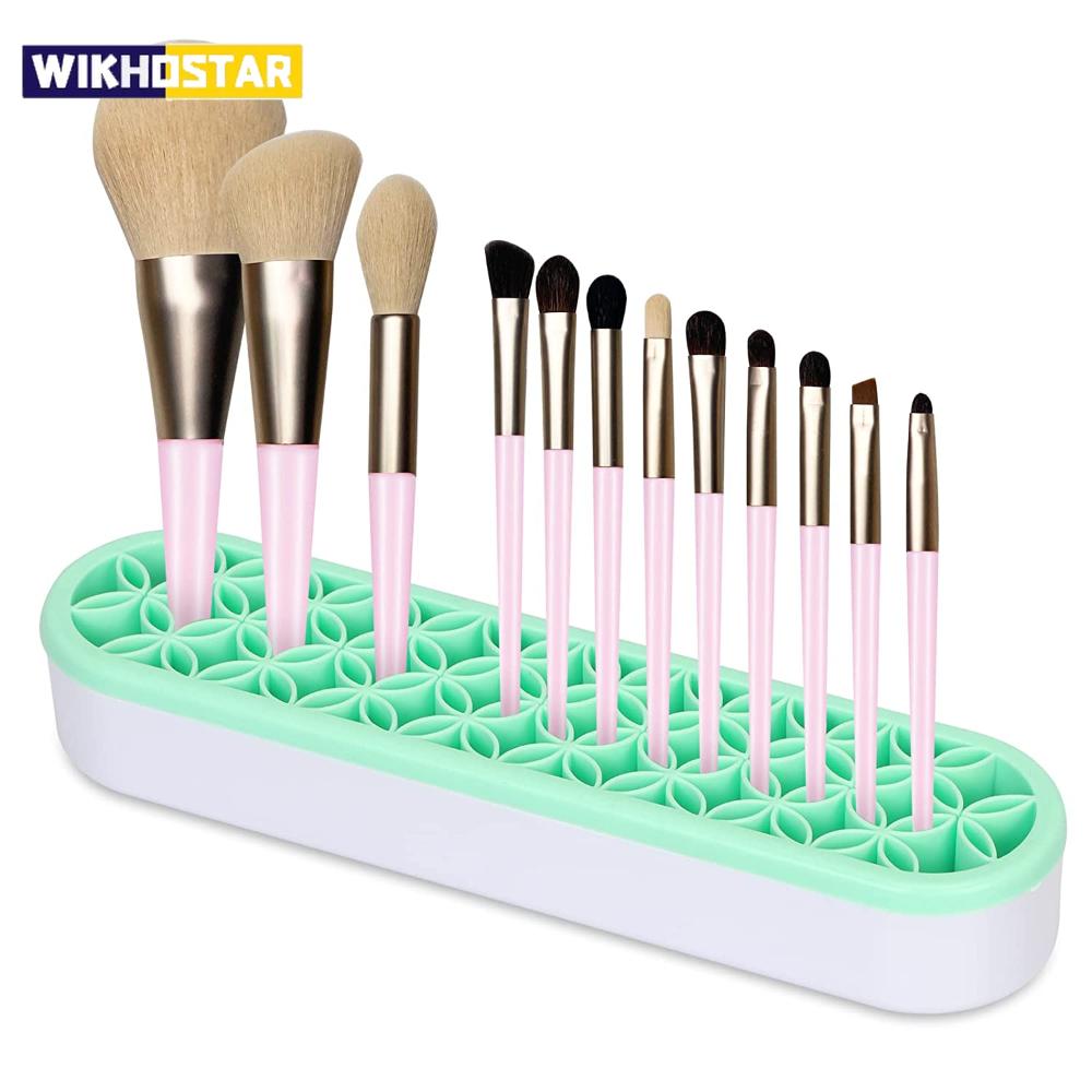 Siliconen nagelborstel make-upborstel displaystandaard rack opbergdoos borstel droogplank borstelhouder make-up houder organizer