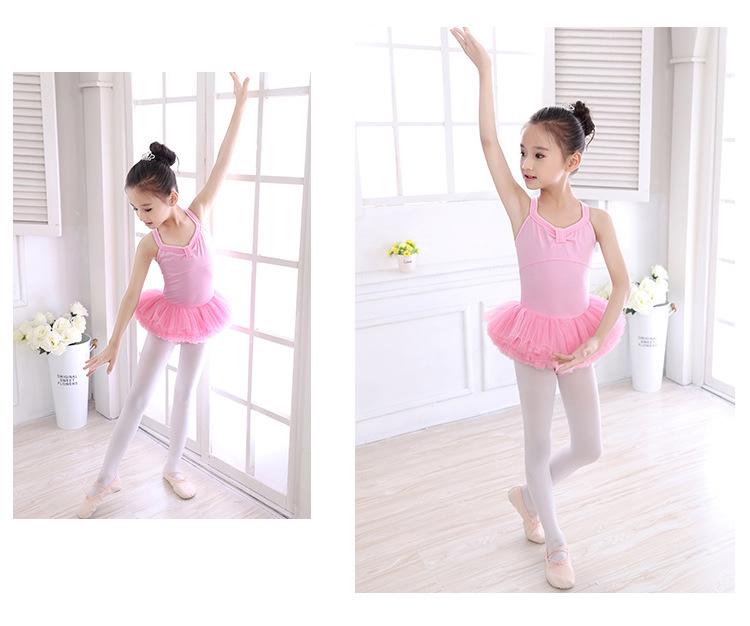 Dziewczęca wiosenna sukienka tutu do tańca - Kostium baletowy z długim rękawem dla maluchów