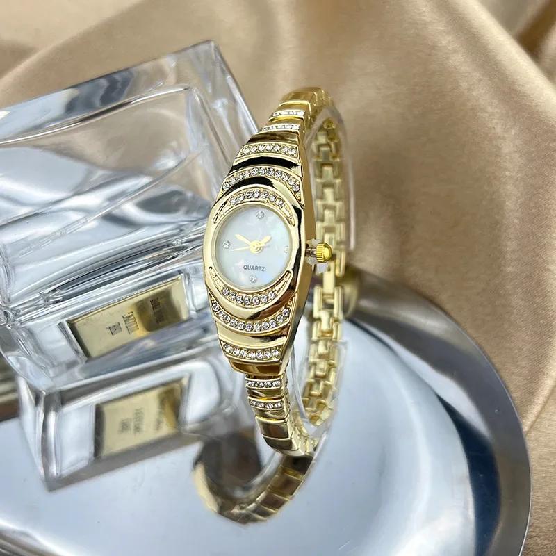 Montres Élégantes pour Femmes Mode Montre à Quartz pour Dames avec Strass Montres Bracelets Reloj Mujer