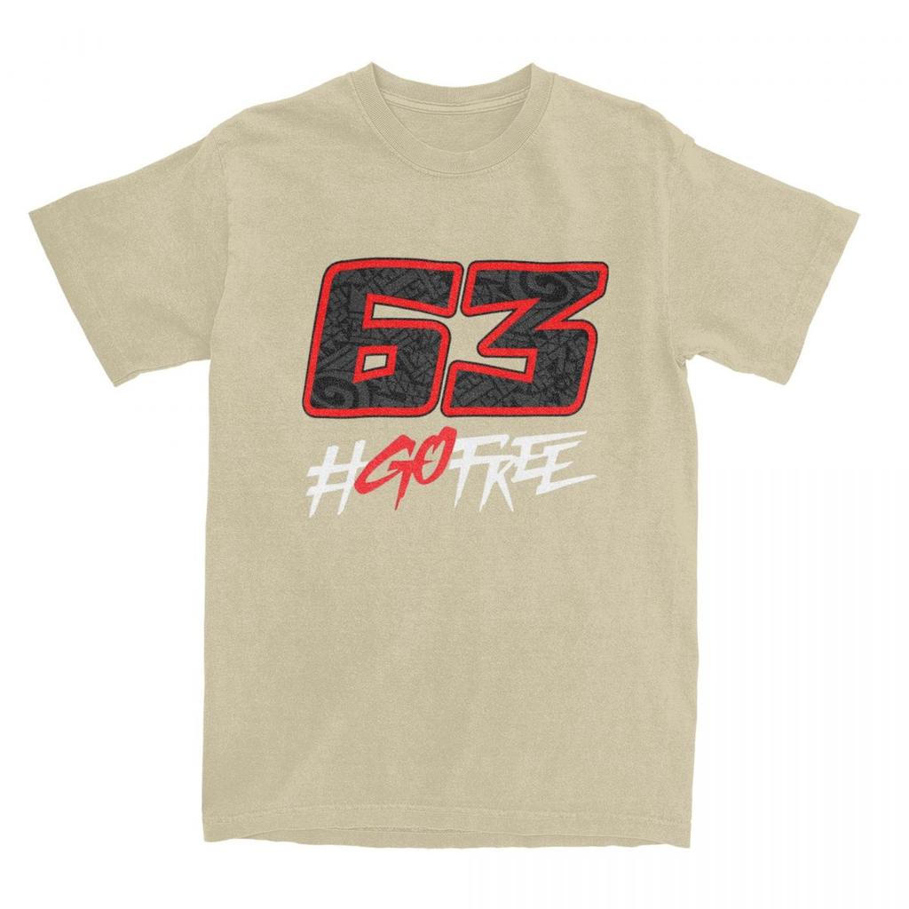 T-shirt Rider Pecco Bagnaia 63 Estiva Streetwear T-shirt Cotone Harajuku Maglietta per Uomo Manica Corta Stampa