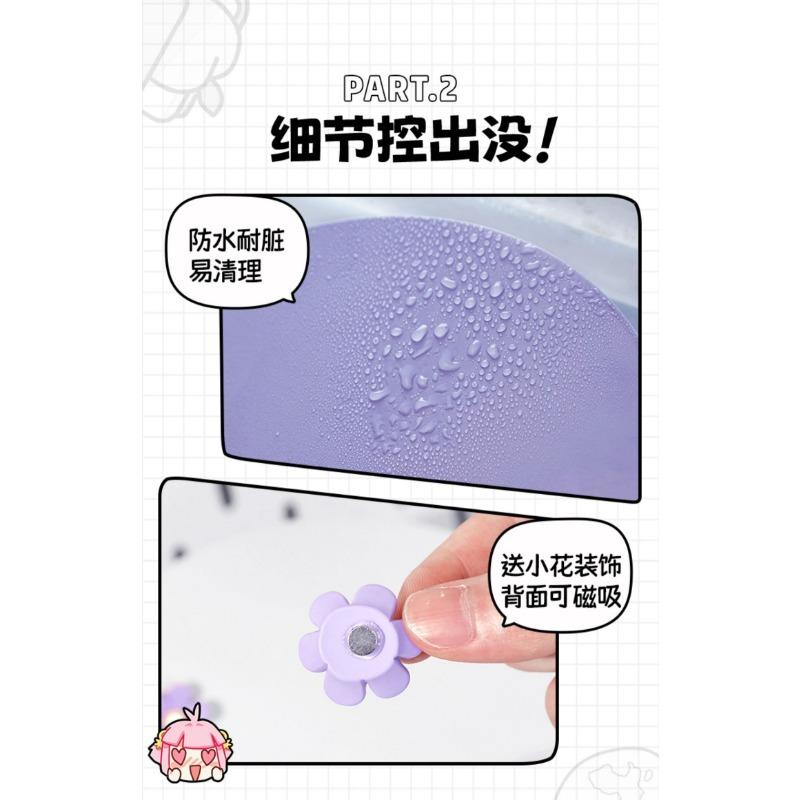 Desktop Magnetic Fluorescent Metal Message Board Vertical Standing Memo For Home Office