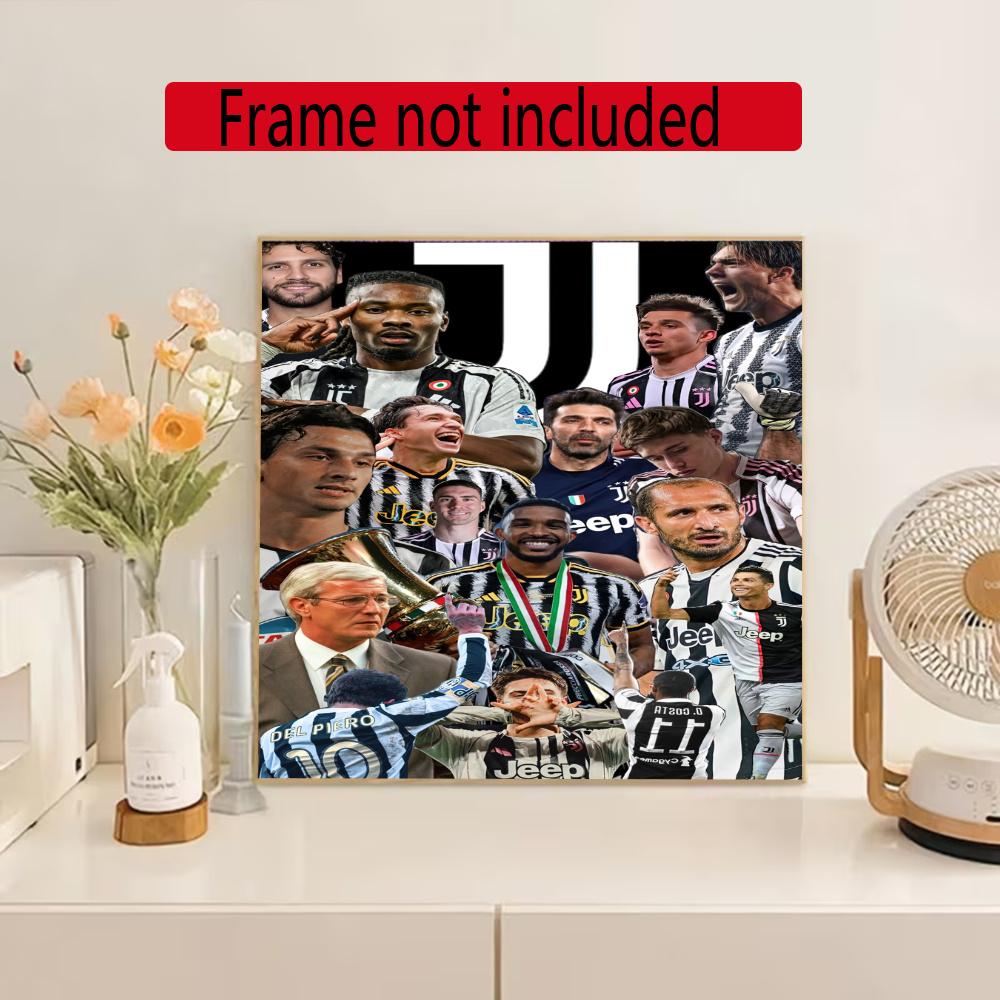 Juventus 5D Diamond Painting Round Diamond Rhinestones Mosaic Diamond Embroidery Wall Paintings Rhinestones Gift Frameless