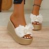Luxury Sandals Women New Designer Wedges Sandals Women Slippers Summer Beach Platform Shoes High Heel Slippers Women