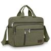 Classic Canvas Messenger Bag - Men's Crossbody Shoulder Tote for Work & Travel (Water Resistant Durable Handbag)