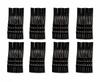 MF LABEL 48 Pcs Black Bobby Pins for Women & Girls | Strong Hold Hair Pins | Spring Steel Hair Clips | Hair Styling Accessories for Daily Use Big