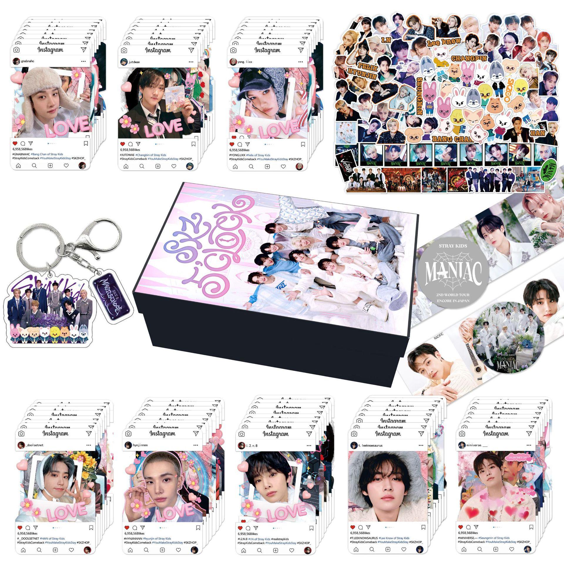 Skzoo Orphan Keychain Sticker Small Card Set Hwang Hyun-Chun Animation Merchandise Lanyard Present Box Birthday Present