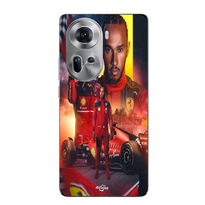 Coque Pour Oppo Reno 11 5g Lewis Hamilton Scuderia Ferrari F1 Maniacase officiel