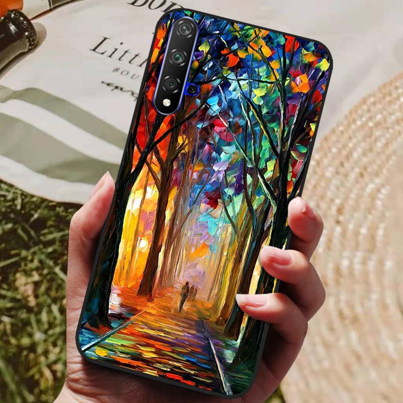 Für Huawei Nova 5T Hülle Wolf Cartoon Silikon Weiche TPU Rückseite Für Huawei Nova 5T Handyhüllen Nova5T YAL-L21 Fundas Coque