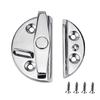 Marine Grade Stainless Steel Door Latches 180 Degree Rotating Knob with Push Button Closure for Boats & Storage Solution