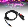 3.5mm Male to 2 XLR Male Cable Audio Line Cable Supply for Mixer Power Amplifier3 m   9.8ft