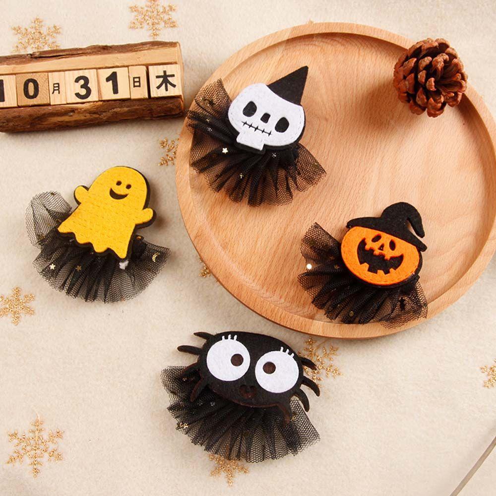 

Party Props Lace Ghost Girls Pumpkin Halloween Hairpin Hair Accessories Barrette Women Hair Clip