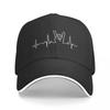 Heavy Heartbeat Baseball Cap Wear Black Party Hat Designer Unisex Women's