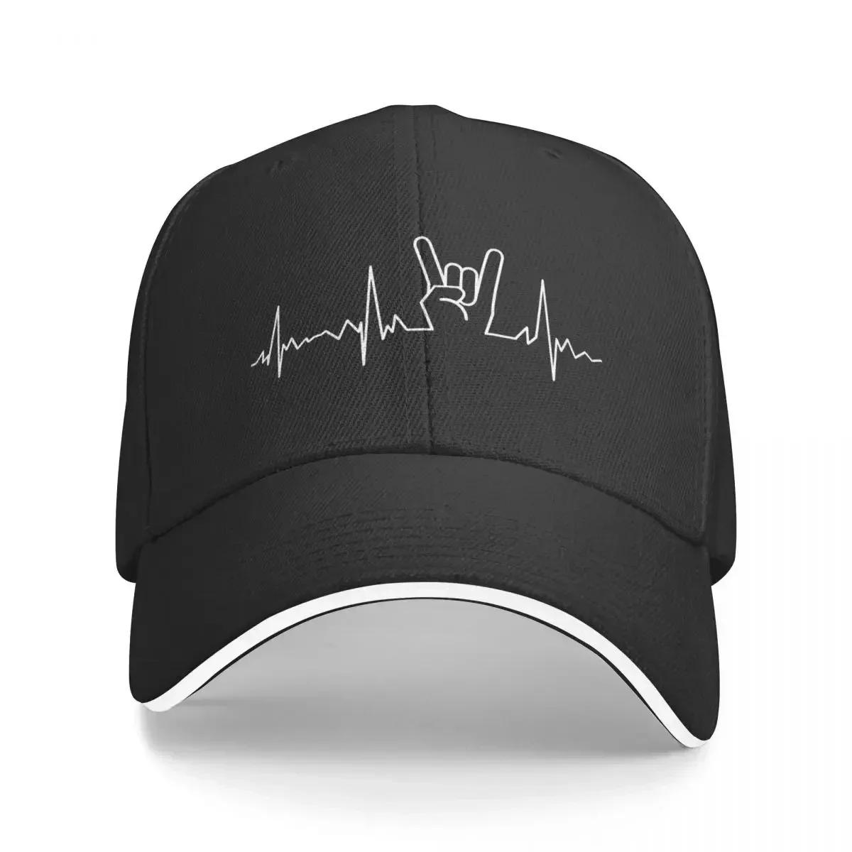 Heavy Heartbeat Baseball Cap Wear Black Party Hat Designer Unisex Women s Adjustable