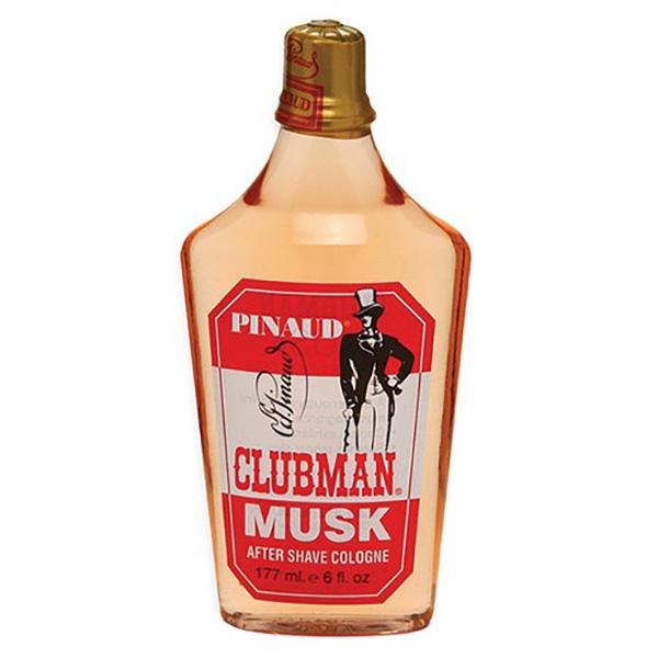 Clubman Pinaud Musk Aftershave Cologne (177ml) – Classic Musk Scent for Men, USA Made
