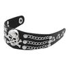 Bracciale Teschio Gioielli per Mano in Metallo Design Unici alla Moda per Amanti della Musica Rock Mostrando Personalità e Moda
