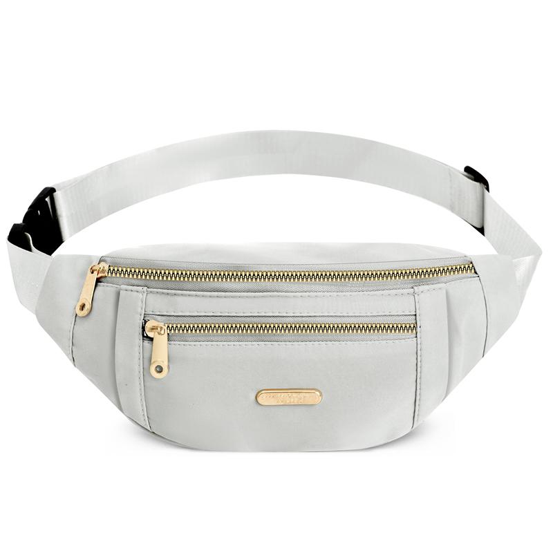 Waist Bags for Women Polyester Leisure Color Waist Bag Shoulder Crossbody Chest Bags Handbags All-Match Messenger Belt Bags
