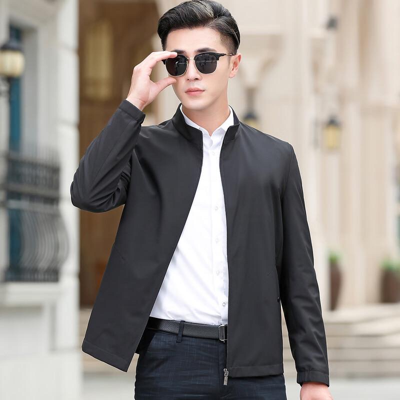Men's High-Density Windproof Stand-Collar Jacket