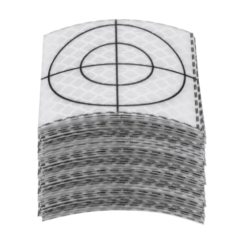 uxcell 80-Piece Survey Reflector Sheet, 50x50mm, Self-Adhesive Reflective Tape for Survey Target Marks, White, for Total Stations