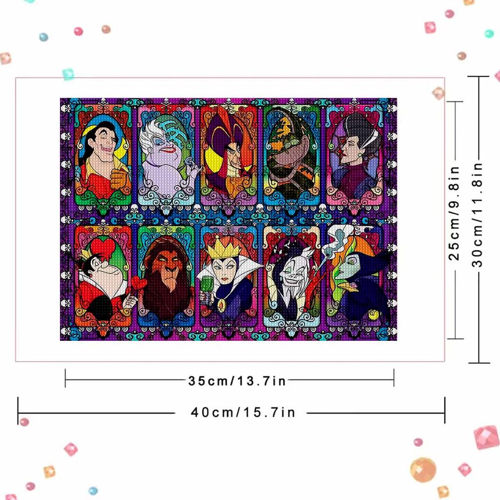 DIY Diamond Painting The Evil Villain Character Cross Stitch Kit Mosaic Art Diamond Painting Full Circle Diamond Home Decoration