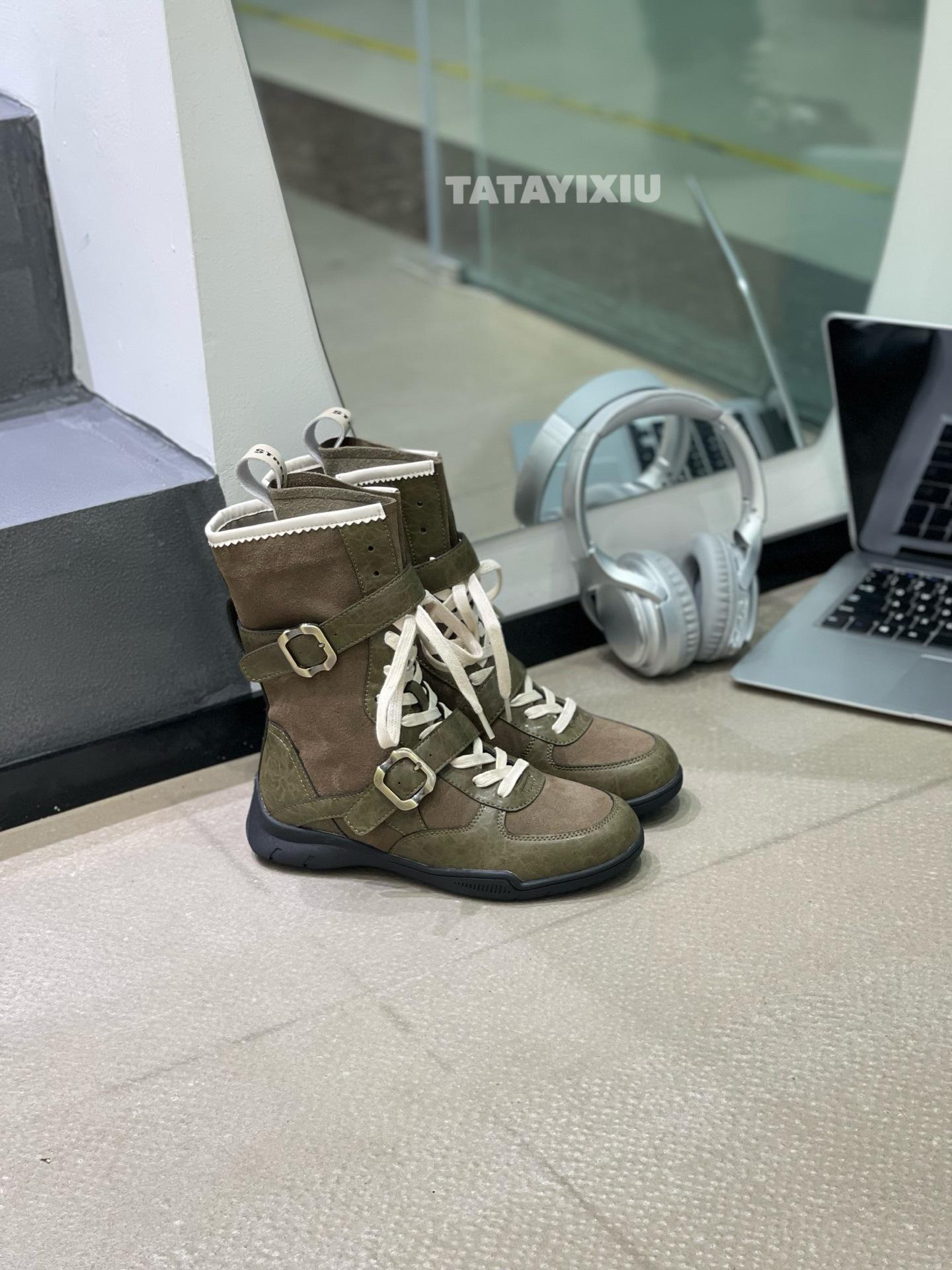 

Bandage Martin boots women s 2025 autumn and winter new retro British style fitting boots western cowboy boots versatile boots 35