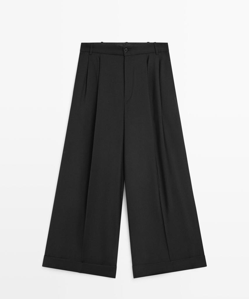 Masimodutti Fluid Pants With Dart Detail