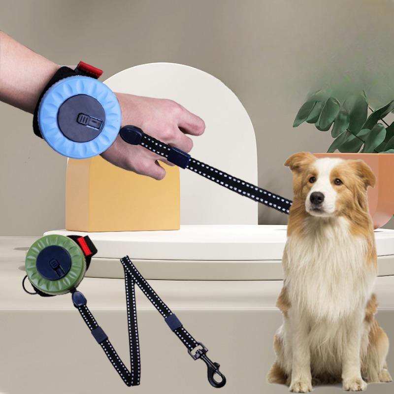 Wrist-type Pet Leash, Dog Leash, Pet Automatic Telescopic Leash, Dog Walking Leash, Dog Chain verde