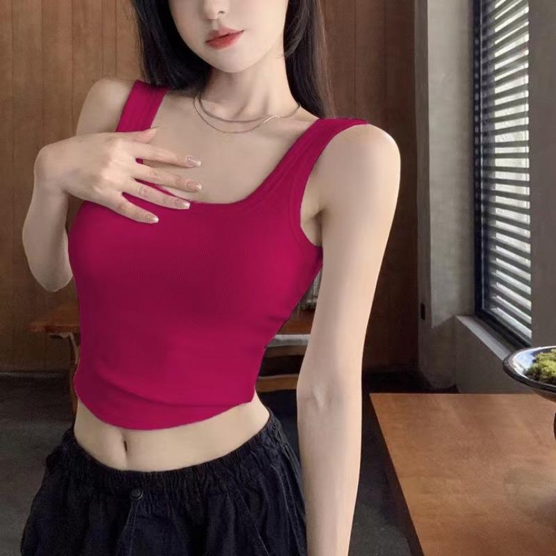 

Красный жилет на бретелях Bal Женский облегающий эластичный спортивный топ с нагрудной подушечкой Спортивный топ-обертка для груди Осенняя одежда для улицы one size розы красного