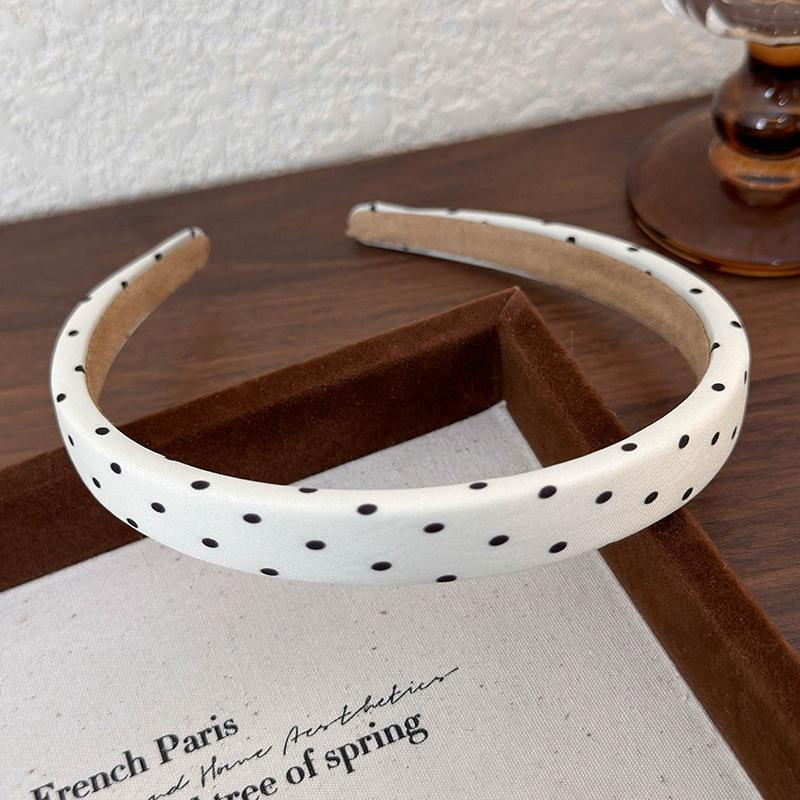 Polka Dot Hair Bands for Women Floral Print Hair Hoop Headbands Sweet Girls Plaid Hairband Hair Accessories Headwear Headdress