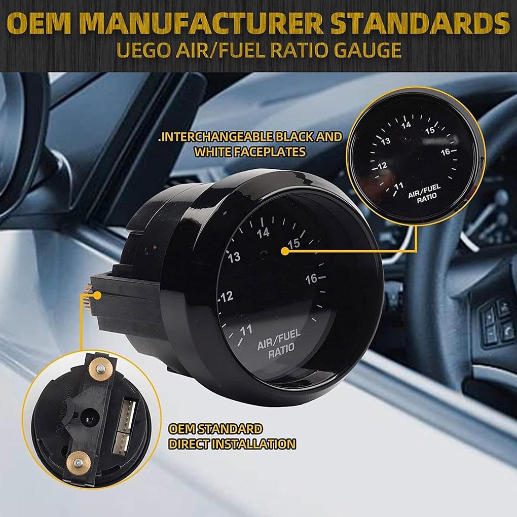 52mm AFR O2 UEGO Wideband Air Fue-l Ratio Gauge Kit Ratio Gauge Gauge Ratio 30-4110 Accurately