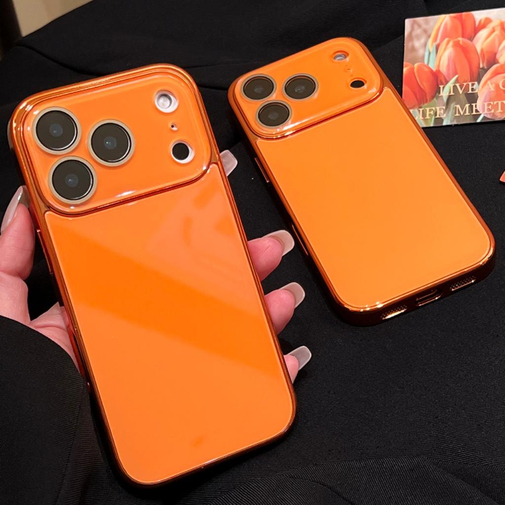 Luxury Tempered Glass Camera Protection Plating Case for iPhone 17 16 15 14 13 12 Pro Max Full Bumper Shockproof Hard Back Cover